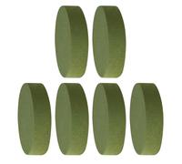 6 Pièces Base Ronde en Mousse de Fleur Verte 16,5cm | Facile à Utiliser, Matériau Argile de Fleur, Absorption D’eau Forte, pour Art Floral et Arrangements