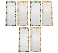 6 Pièces Bloc-notes Magnétique de Listes de Courses, Papier | Réfrigérateur, Usage Maison ou Bureau, Feuillets Détachables, Gestion Familiale des Tâches