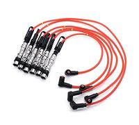 6 pièces bobine d'allumage bougies fils câble rouge Compatible avec Golf III Corrado VR6 2.8 2.9 AAA ABV avec extracteur 021905409AD
