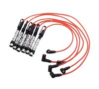 6 pièces bobine d'allumage bougies fils câble rouge Compatible for Golf III Corrado VR6 2.8 2.9 AAA ABV avec extracteur 021905409AD
