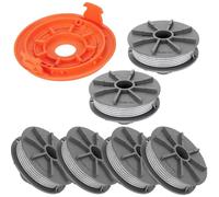 6 Pièces Bobine de Fil de Rechange 5307-20 pour Débroussailleuse Gardena avec Capuchon de Rechange 05344, Bobine de Fil de Remplacement pour Tondeuse Turbo Gardena