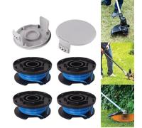 6 Pièces,Bobines de Rechange Pour Tondeuse,Pour Ryobi 18v 24v 40v,Pour Ryobi One+AC14RL3A,4 Bobines+2 Capuchons de Tondeuse