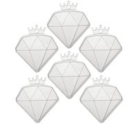 6 Pièces Boîte à Bonbons Couronne Géométrique | Coffret Présent Léger, Garde les Aliments Propres, pour Snacks et Bonbons, Usage Maison Emporter