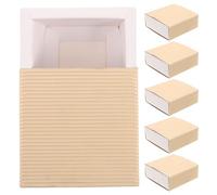 6 Pièces Boîte de Rangement pour Allumettes Blanche, Papier | Boîte Vide Soi-même, Structure de Scellement Unique, pour Maison et Événement Festif