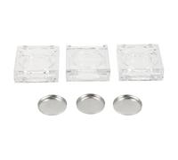 6 Pièces Boîte de Sous-traitance Cosmétique Vide, Plastique | Transparence Nette, Comparaison Facile des Teintes, Couvercle et Compartiments, pour Vanity