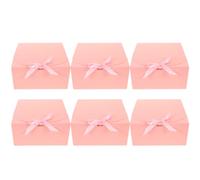 6 Pièces Boîtes à Gâteaux Délicates en Papier | Pâtisseries et Tartes, Usage Boulangerie et Emballage, Coffret Présent, Prépliées