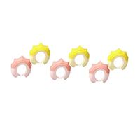 6 Pièces Bonnet De Shampoing Pour Enfants Chapeau De Bain De Bain Bébé Visière De Shampoing Pour Bébé Copain De Shampoing Tout-petit Étui De Protection Imperméable Plastique