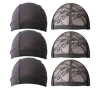 6 Pièces Bonnets De Filet De Perruque, Bonnets De Filet Élastiques, Bonnets De Filet Doux Et Respirants, Accessoires De Perruque, Bonnets De Filet Extensibles