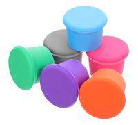 6 Pièces Bouchon de Bouteille en Silicone Réutilisable, Étanche | Lot 6 Couleurs, Insertion et Retrait Faciles, Conserve la Saveur D’origine, Usage Maison Restaurant