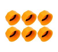 6 Pièces Bouchon de Rechange Jaune pour Bidon Diesel à Filetage Grossier | Plastique PP Renforcé, Couvercle Étanche Vissable, Installation Manuelle Résistante aux Intempéries, pour Garages