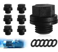 6 pièces bouchon de vidange de piscine,pièces pour pompes de piscine,bouchon de vidange,pompe de piscine pièces,Compatible avec Hayward Spx1700fg bouchon de vidange de piscine(noir)