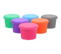 6 Pièces Bouchon de Vin Réutilisable en Silicone pour Bouteille | Conserve la Saveur D’origine, Joint Étanche Anti-fuite, pour Stockage et Voyage, Accessoire de Bar