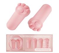 6 Pièces Bouchon d'oreille-Réduction de Bruit 38dB, Réutilisables Bouchon D'oreille, Mignon Pattes de Chat Bouchons D'oreilles, Pour dormir, Travailler, concentration, Voyager, Fitness(rose)