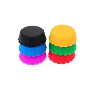 6 Pièces Bouchons de Vin en Silicone, Forme Simple | Joint Étanche, Conserve L’arôme du Vin, Format Portable, Style Simple et Élégant pour Bouteilles Couleur Aléatoire