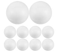 6 Pièces Boule Polystyrène 10cm Blanche Ronde en Écume