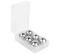 6 Pièces Boules De Glace De Whisky D'acier Inoxydable, Glacon Reutilisable Boule, Glaçons De Whisky De Vodka De Boule De Refroidisseur De Glace De Pierre De Bière