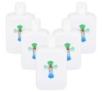 6 Pièces Bouteille D’eau Bénite Catholique Portable en Plastique Blanc | Récipient PE Réutilisable, Fermeture Anti-fuite, Adapté aux Paroissiens, Église, Pèlerinage et Autres Liquides
