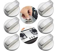 6 Pièces Bouton De Gaz 8mm Boutons De Cuisinière Universel Boutons Rotatif Interrupteur Cuisine Boutons De Commande à Gaz Universel En Métal Pour Cuisine Cuisinière Réchaud à Gaz Four De Cuisson