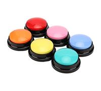 6 Pièces Bouton d'enregistrement de Chien Multifonction Portable 30 Boutons Parlants d'enregistrement Seco pour Chats Chiens Animaux de Compagnie Bouton de Sonnerie Parlant