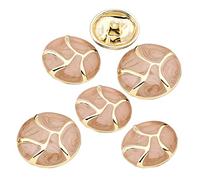 6 pièces bouton en métal manteaux de mode boutons boutons de couture ronds exquis pour blazer costumes uniforme et veste marron