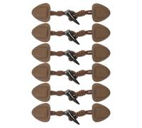 6 Pièces Boutons à Bascule en Résine Marron, Style Vintage | Finition Artisanale, Fermeture Fiable, Usage Quotidien ou Soirée, Remplacement Simple pour Boutons Manquants