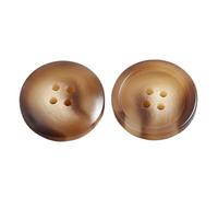 6 pièces boutons ronds brillants en résine pour vêtements, Couleur 2, 15mm