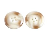 6 pièces boutons ronds brillants en résine pour vêtements, Couleur 3, 15mm