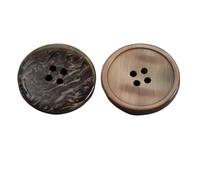 6 pièces boutons ronds brillants en résine pour vêtements, Couleur 3, 17.5mm