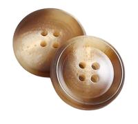 6 pièces boutons ronds brillants en résine pour vêtements, Couleur 5, 30mm