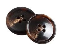 6 pièces boutons ronds brillants en résine pour vêtements, Couleur 8, 27.5mm