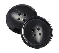 6 pièces boutons ronds brillants en résine pour vêtements, Couleur 9, 25mm