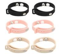 6 Pièces Bracelet Anti-nausées D'acupression en Silicone | Confort Toute la Journée, Design Minimaliste et Discret, Finition Antidérapante Optimisée, pour Déplacements et Parcs