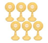 6 Pièces Broche de Première Communion en Alliage Doré, Lot | Style Élégant Européen, Usage Quotidien et Occasions Décontractées, Facile à Porter Retirer