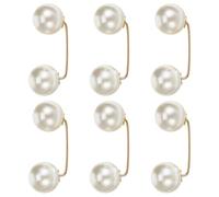 6 Pièces Broche Femme en Imitation, Alliage, Fixation Vêtement | Finition Vintage Simple, Usage Rapide sur Robe Cache-cœur et Gilet, Lustré Léger, 5,11g