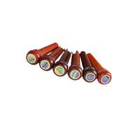 6 pièces broches de pont conviviales chevilles de cordes de guitare texture en bois adaptées pour un son stable dans les guitares acoustiques standards broches de cordes de guitare