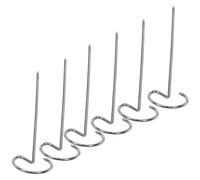 6 Pièces Brochettes Barbecue, Support Vertical | Finition Polie Argentée, Pointes Aiguisées, Gain de Place Panier, pour Grillades et Cuisson
