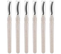 6 Pièces Brosse à Cils Capuchon, Outil de Maquillage Précis | PP et Silicone, Peigne Séparateur pour Cils Collés, Retouches Rapides en Salon