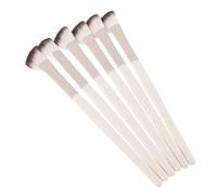 6 Pièces Brosse Nasale en Demi Éventail Biseautée | Poils Doux et Denses, Finition Lisse, Format Voyage 15,2x1,6x0,8cm, Sculpting Quotidien