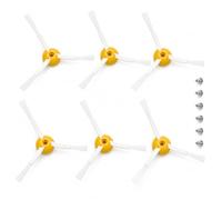 6 Pièces Brosses Latérales avec Vis pour Roomba Séries 500 600 700 | Accessoires de Remplacement, Brosses Nettoyage Latérales Flexibles pour Roomba Aspirateur Robot
