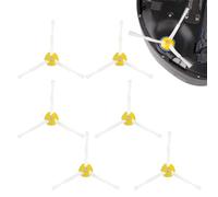 6 pièces brosses latérales,brosses latérales Rechange,brosses latérales pour Roomba série 500/600/700, Accessoires de pièces de Rechange,Kit de 3 pales Pièces de Rechange