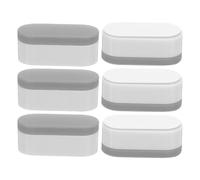 6 Pièces Butoirs de Siège de Toilette en Silicone et ABS | Pièces de Rechange Adhésives, Joint 19mm pour Toilettes, Usage Salle de Bain Commerciale