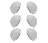 6 Pièces Cache-ampoule LED Hémisphérique Blanc pour Miroir de Coiffeuse | Diffuseur en PC et Alliage D’aluminium, Installation Facile, Lumière Douce, Protection Extérieure, Salle de Bain ou Chambre