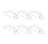 6 Pièces Cache-interrupteur Transparent en Plaque Murale | Design Américain Moderne, Installation Facile, Protection L’activation Accidentelle, Usage Bureau