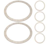 6 Pièces Cadre de Couronne Ronde en Bois Brut Prépercé pour Noël DIY | Bords Lisses, Trous Déjà Percés, Structure Légère, Grain , à Suspendre ou Déplacer