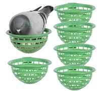 6 Pieces Cage Breeding Bowl Breeding Basin Pigeon Nesting Bowls for Parakeet Cockatoo Canary Conure Cockatiel Lovebird Chicken Pigeon Quail, Reusable Breathable Nest Pan Poultry Brood