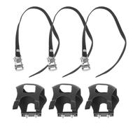 6 Pièces Cale-Pieds de Vélo Remplaçable avec Sangles Universelles | Plastique, Installation Facile et Maintien Antidérapant, pour Vtt et Vélo de Route, Usage Toutes Saisons