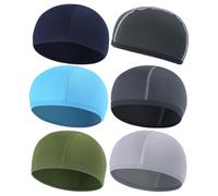 6 Pièces Calotte de Cyclisme Intérieure du Casque, Polyester