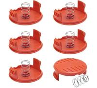 6 Pièces Capuchon de Bobine de Rechange,Couvercles de Capuchon de Bobine de Tondeuse pour Tondeuse à Gazon Black-Decker Rc-100-P