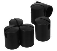 6 Pièces Capuchon de Poteau de Trampoline Noir, Plastique | Compatible Trampoline et Poteau, Sécurité Renforcée, Évite le Détachement Accidentel du Filet