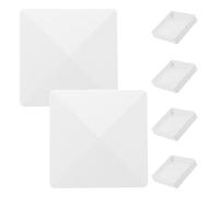 6 Pièces Capuchons de Poteaux de Clôture, Pyramide Décorative | Pose Rapide sur Poteaux 4x4, Style Américain et Européen, pour Porche, Couloirs, Pieux de Quai